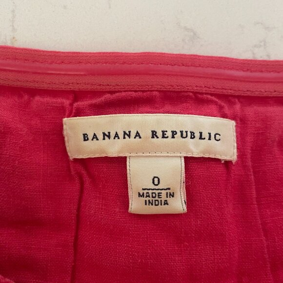 Banana Republic Strapless Mini Dress, Sweetheart Neckline, Front Ruching, Red, 0 - Picture 3 of 7